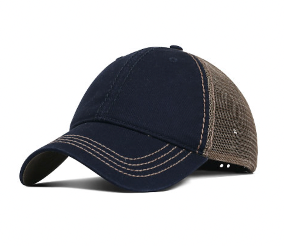 Fahrenheit Garment Washed Cotton Mesh Back Hat