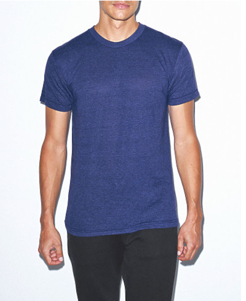 American Apparel Unisex Tri-Blend Track T-Shirt