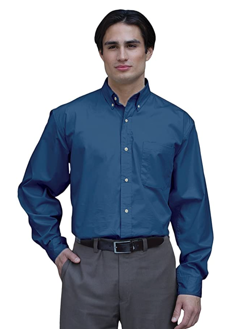 JonathanCorey Men's Long Sleeve Performance Brushed Twill