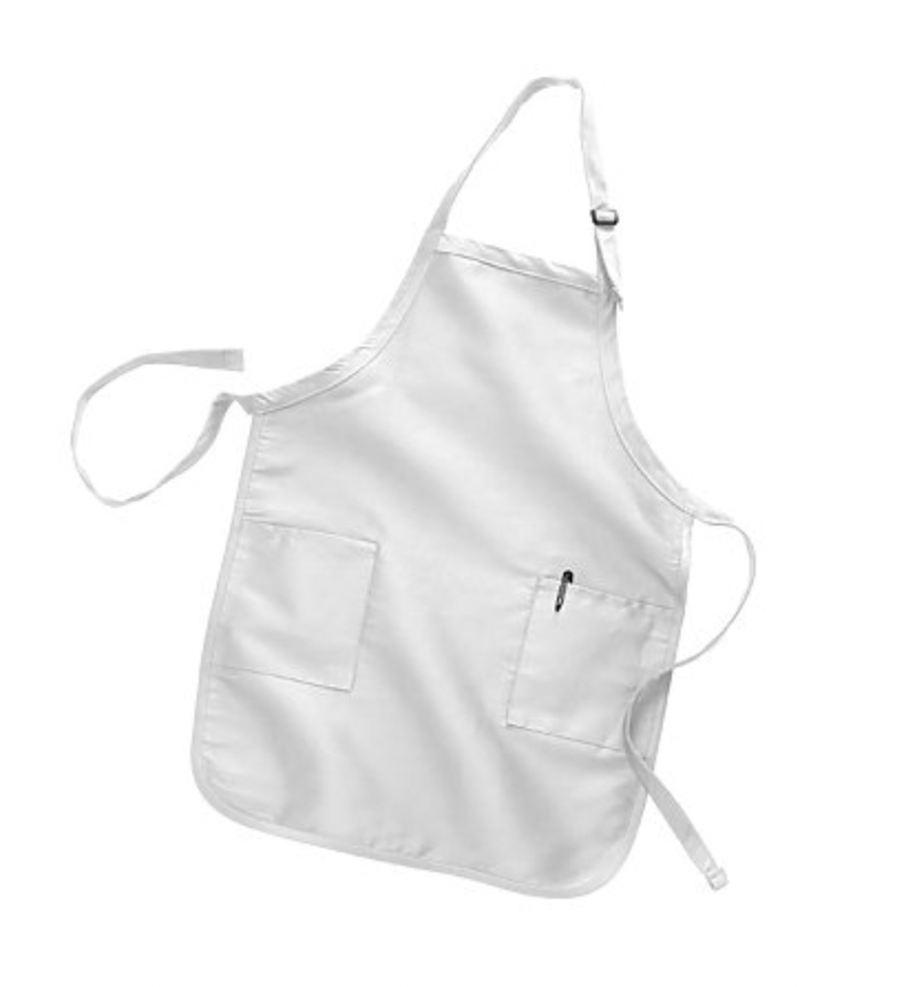 Q-Tees Full Length Apron with 2 Patch Pockets