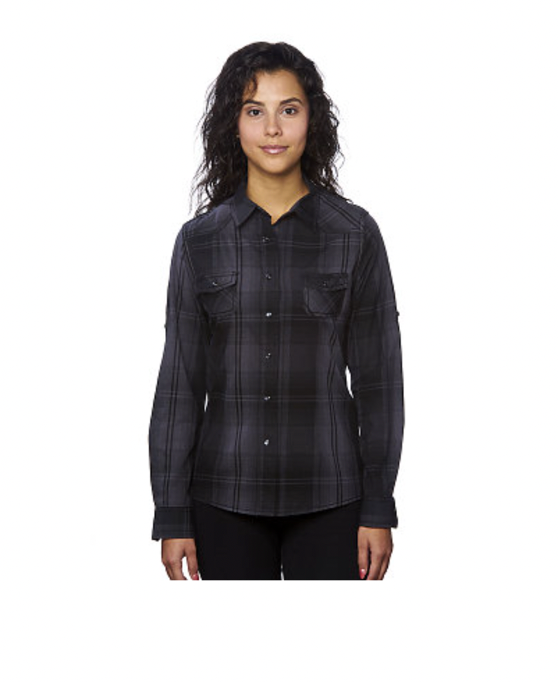 Burnside Ladies' Western Plaid Shirt