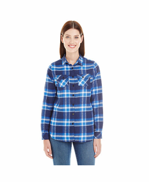 Burnside Ladies' Plaid Flannel Shirt