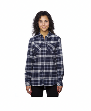 Burnside Ladies' Plaid Flannel Shirt