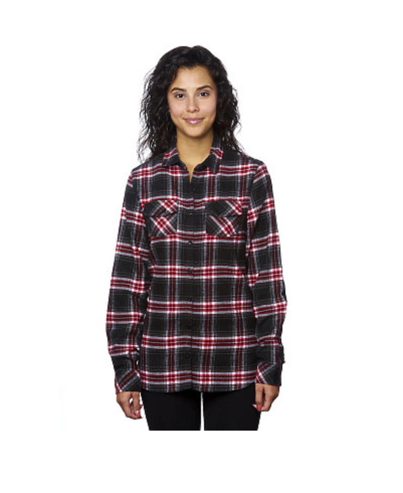 Burnside Ladies' Plaid Flannel Shirt