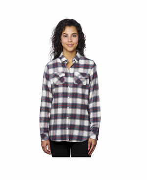 Burnside Ladies' Plaid Flannel Shirt