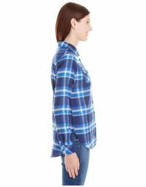 Burnside Ladies' Plaid Flannel Shirt