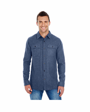 Burnside Adult Solid Woven Flannel Shirt