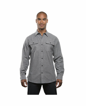 Burnside Adult Solid Woven Flannel Shirt