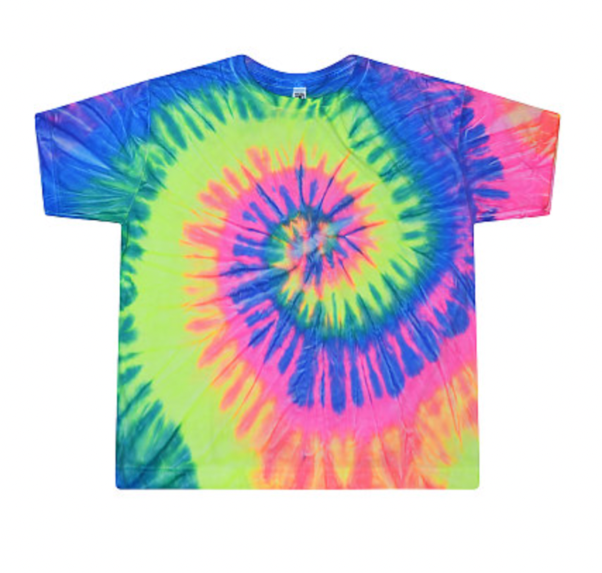 Colortone Ladies' Tie Dye Crop Tee
