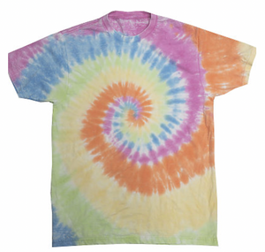 Colortone Adult Burnout Festival Tie dye Tee