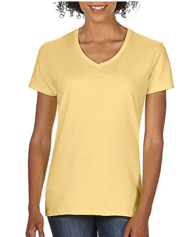 Comfort Colors Ladies' Midweight Ring Spun V-Neck Tee