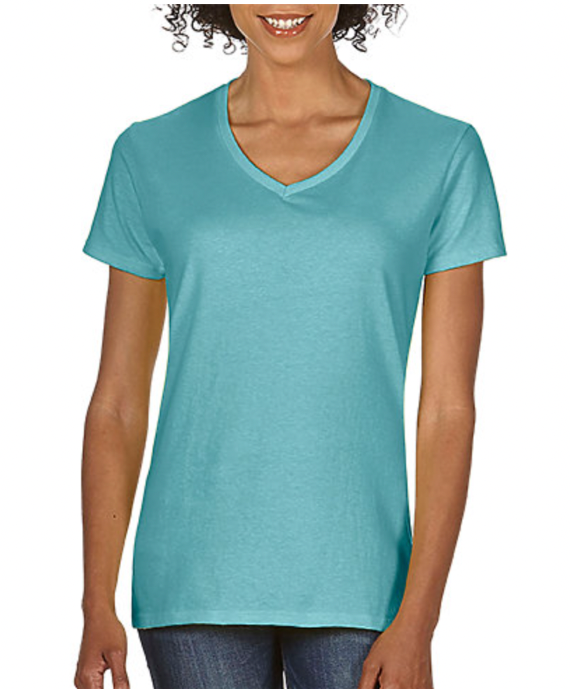Comfort Colors Ladies' Midweight Ring Spun V-Neck Tee