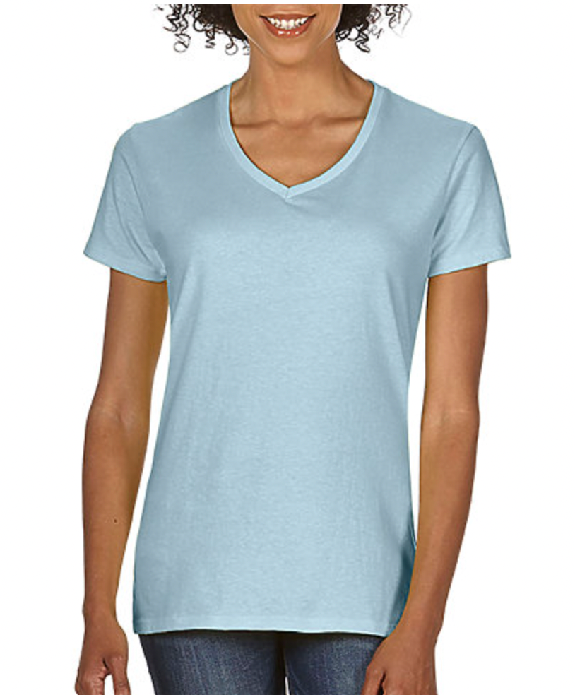 Comfort Colors Ladies' Midweight Ring Spun V-Neck Tee