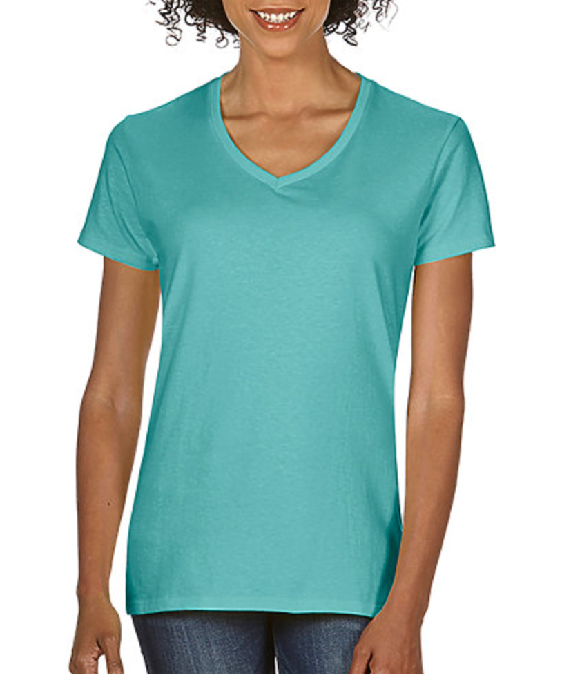 Comfort Colors Ladies' Midweight Ring Spun V-Neck Tee
