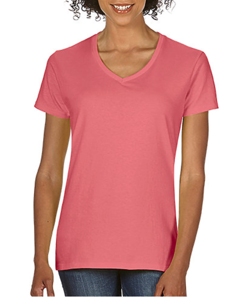 Comfort Colors Ladies' Midweight Ring Spun V-Neck Tee