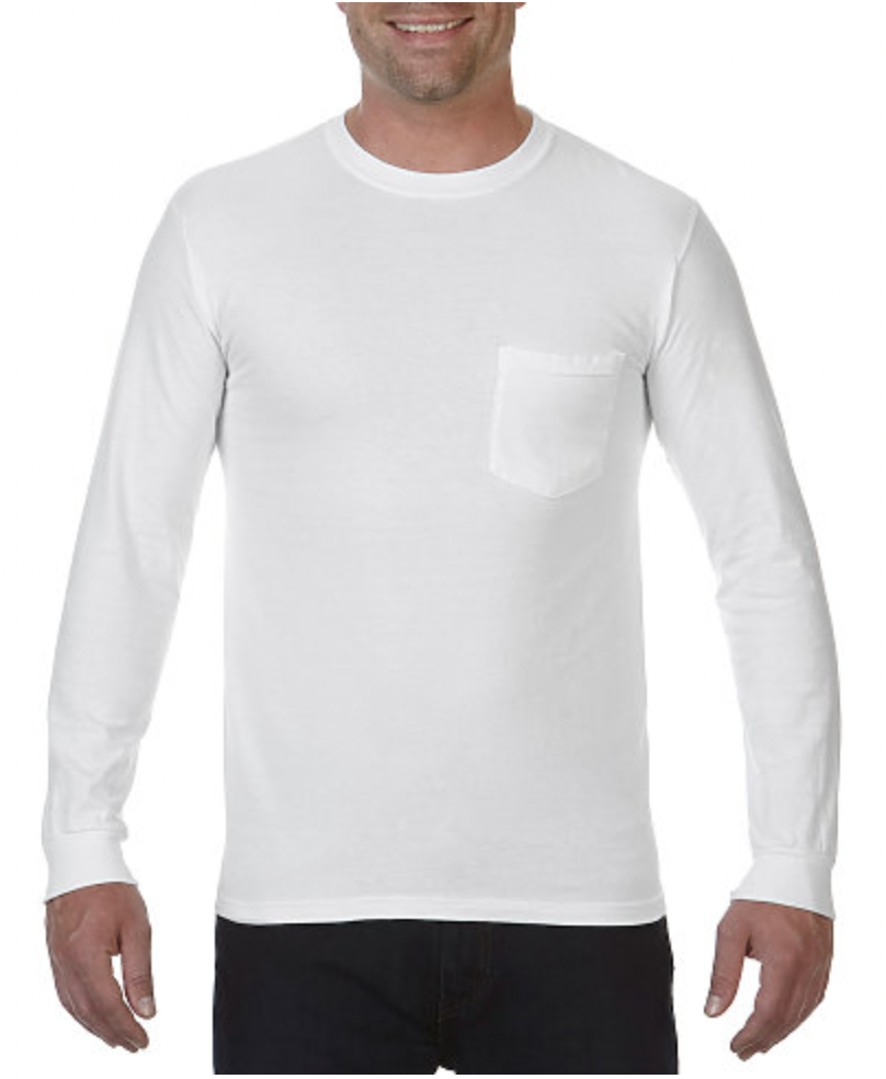 Comfort Colors Adult Heavyweight Ring Spun Long Sleeve Pocket Tee