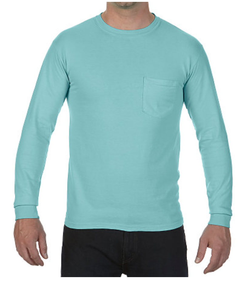 Comfort Colors Adult Heavyweight Ring Spun Long Sleeve Pocket Tee