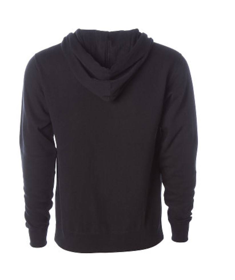 Independent Adult Lightweight Fitted Zip Hooded Fleece