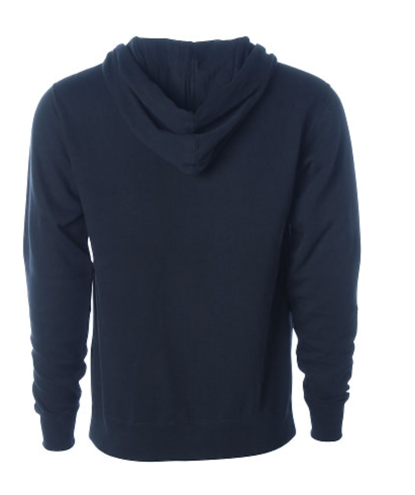 Independent Adult Lightweight Fitted Zip Hooded Fleece
