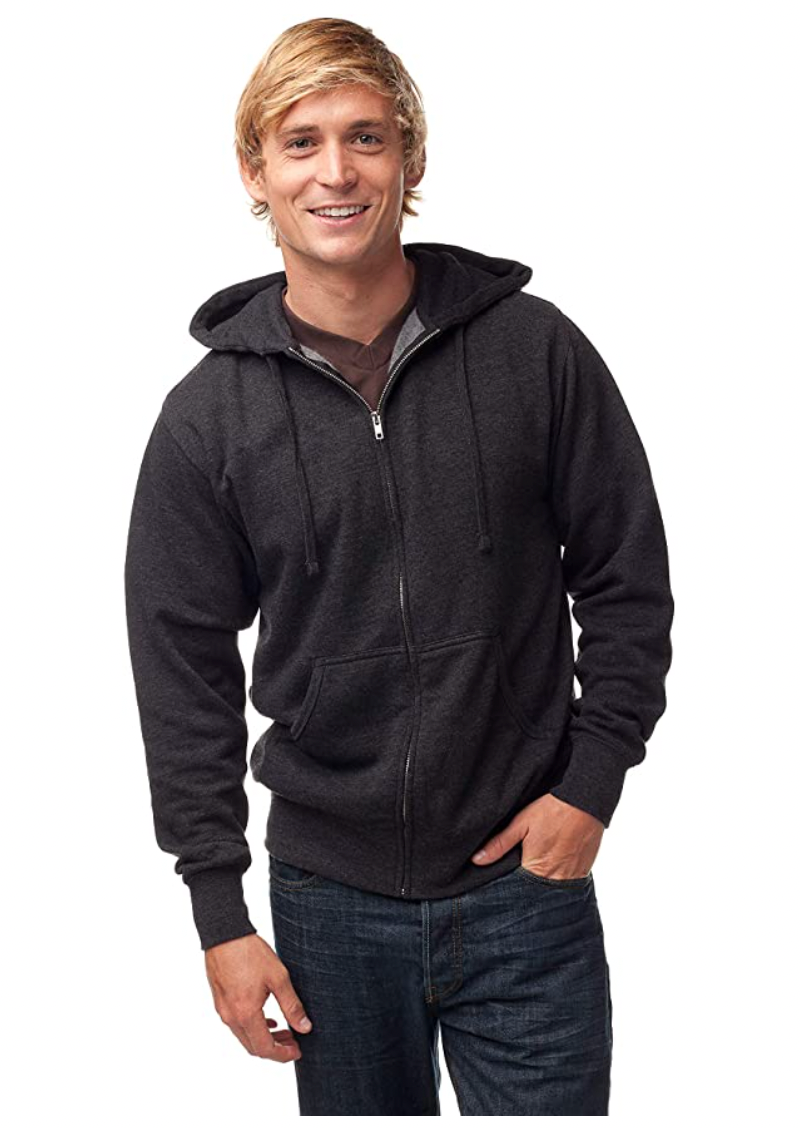 Independent Adult Lightweight Fitted Zip Hooded Fleece