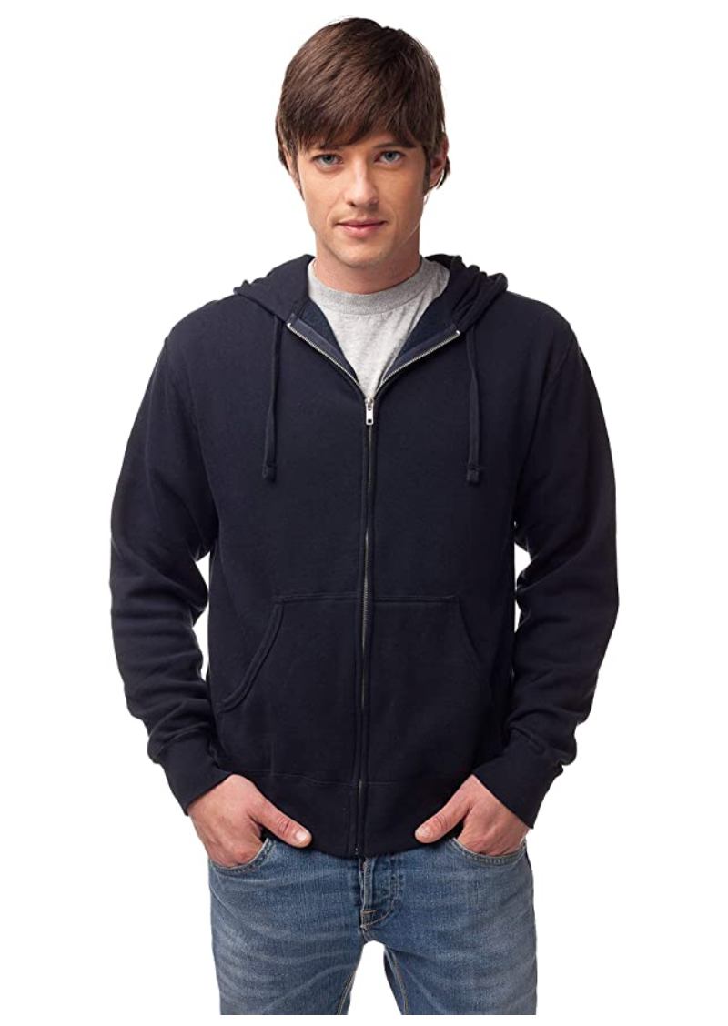 Independent Adult Lightweight Fitted Zip Hooded Fleece