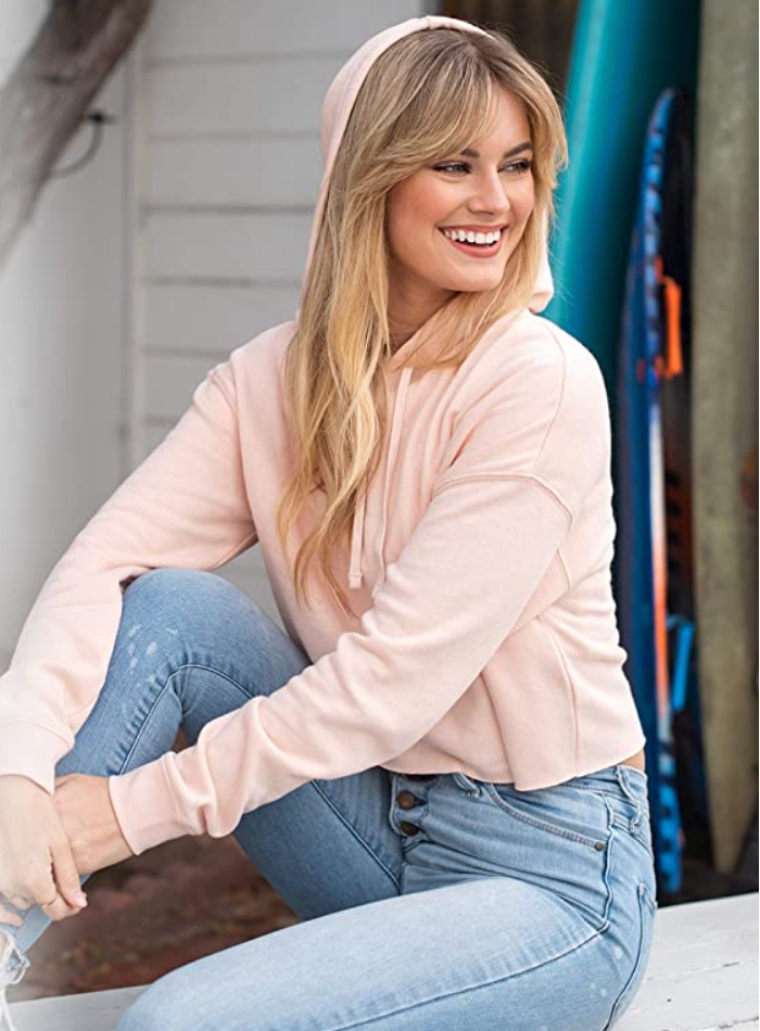 Independent Women's Lightweight Crop Hooded Pullover