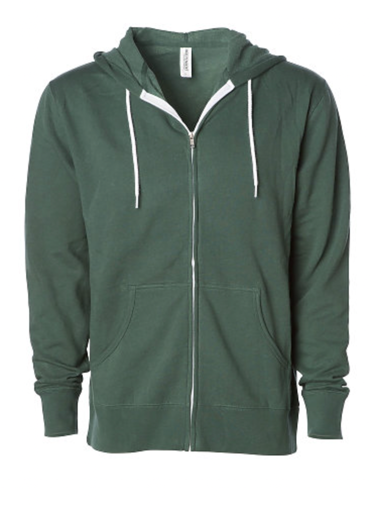 Independent Adult Zip Hooded Fleece