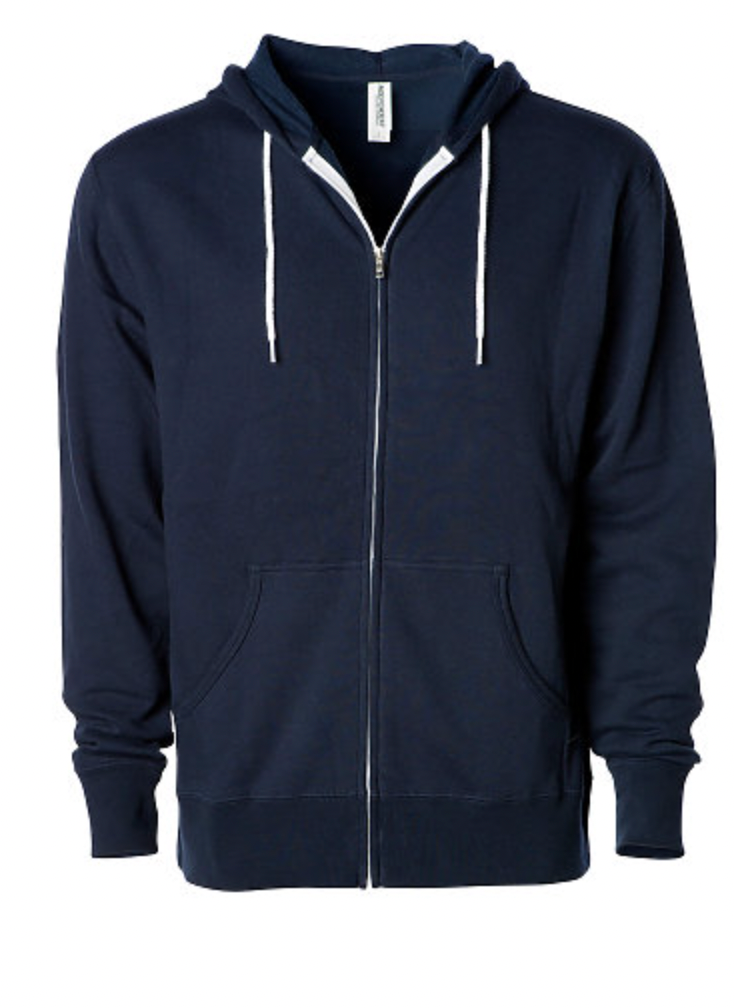 Independent Adult Zip Hooded Fleece