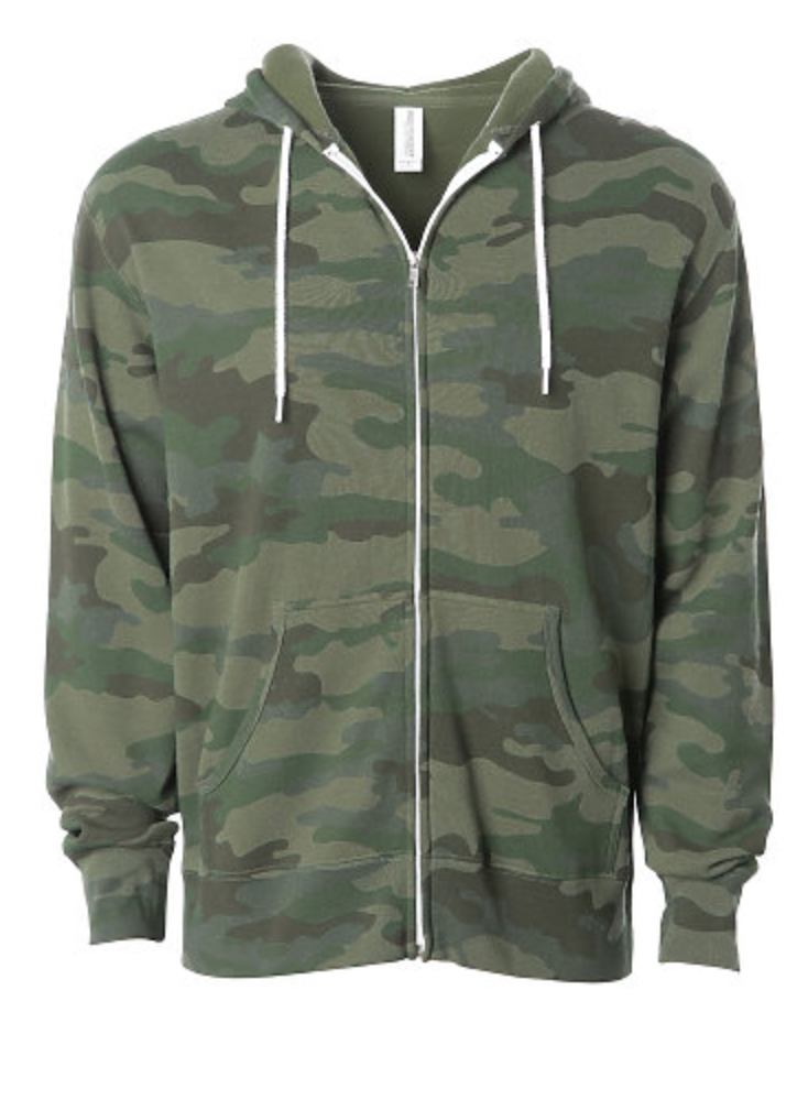 Independent Adult Zip Hooded Fleece