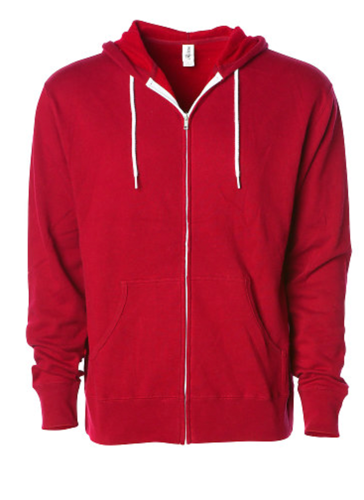Independent Adult Zip Hooded Fleece