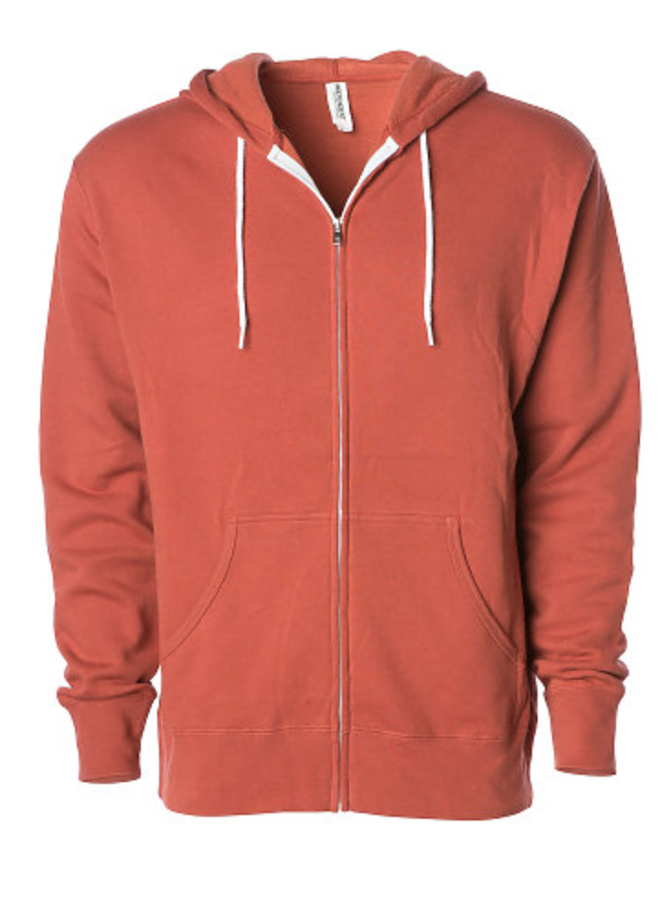 Independent Adult Zip Hooded Fleece