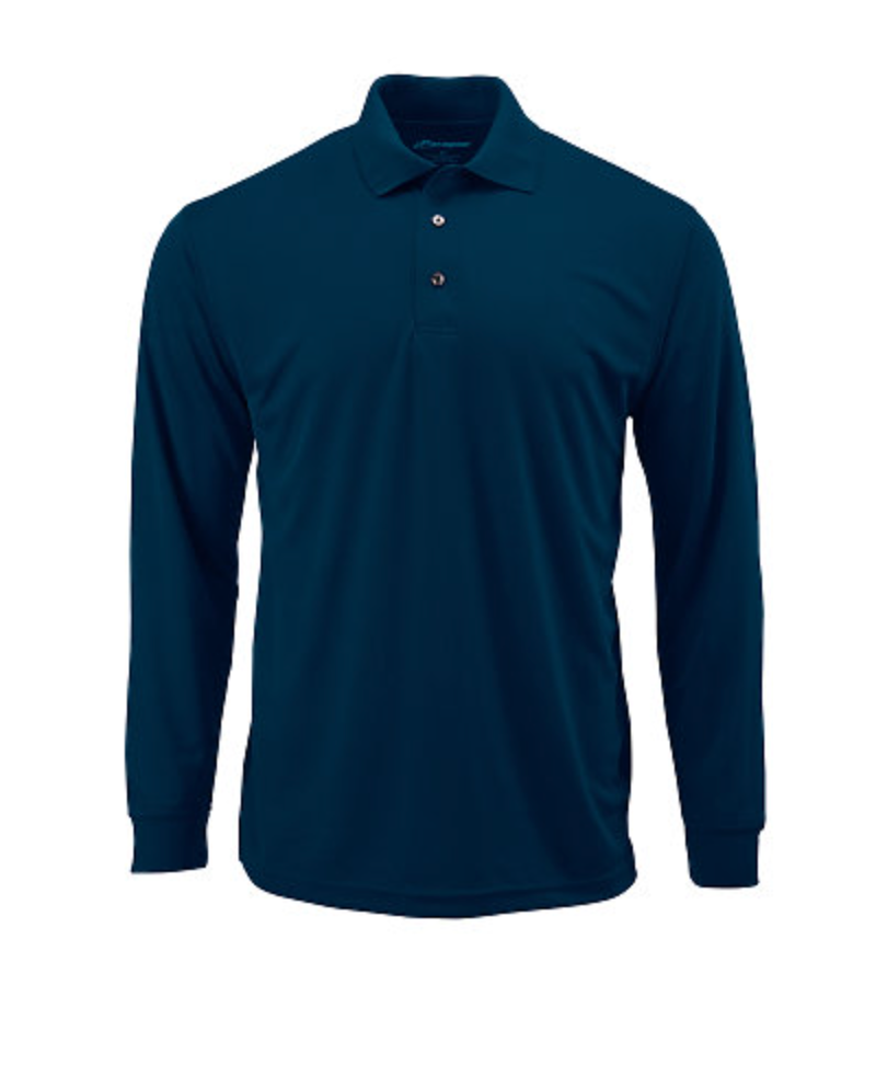 Paragon Prescott Adult Mini Mesh Long Sleeve Performance Polo