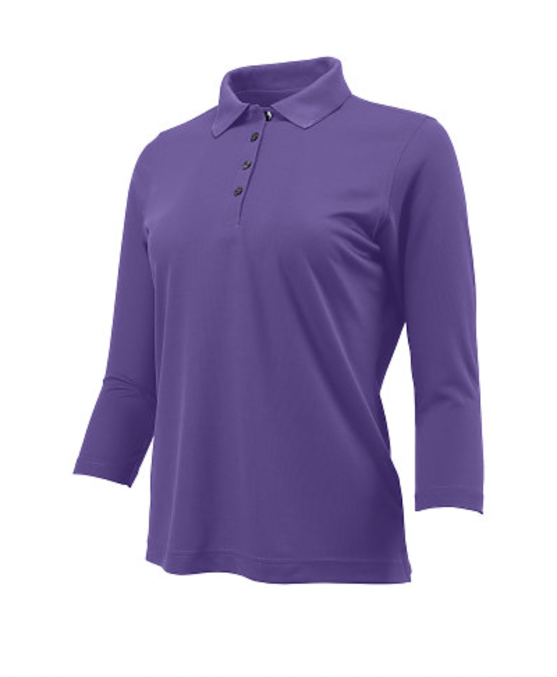 Paragon Palm Ladies’ Mini Mesh 3/4 Sleeve Performance Polo