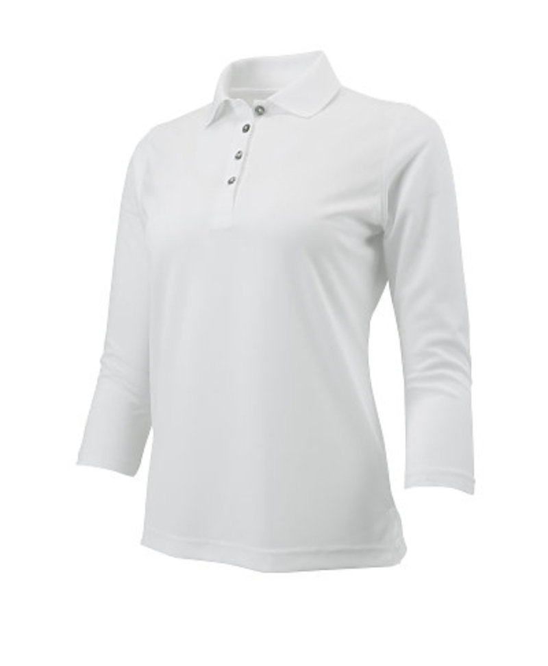 Paragon Palm Ladies’ Mini Mesh 3/4 Sleeve Performance Polo