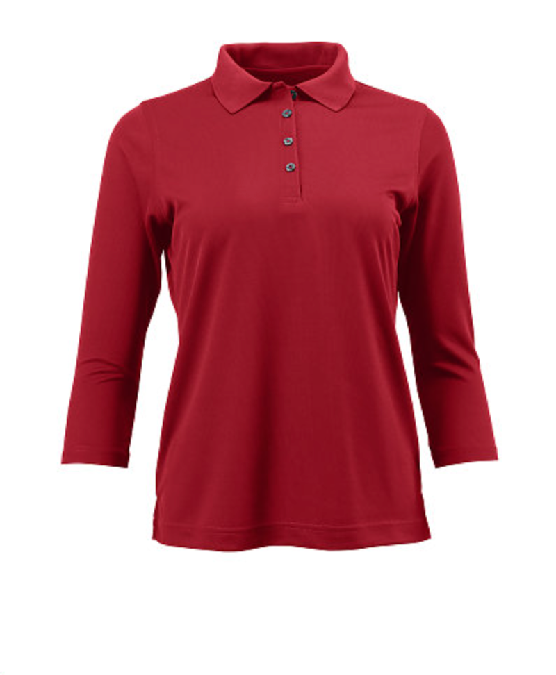 Paragon Palm Ladies’ Mini Mesh 3/4 Sleeve Performance Polo