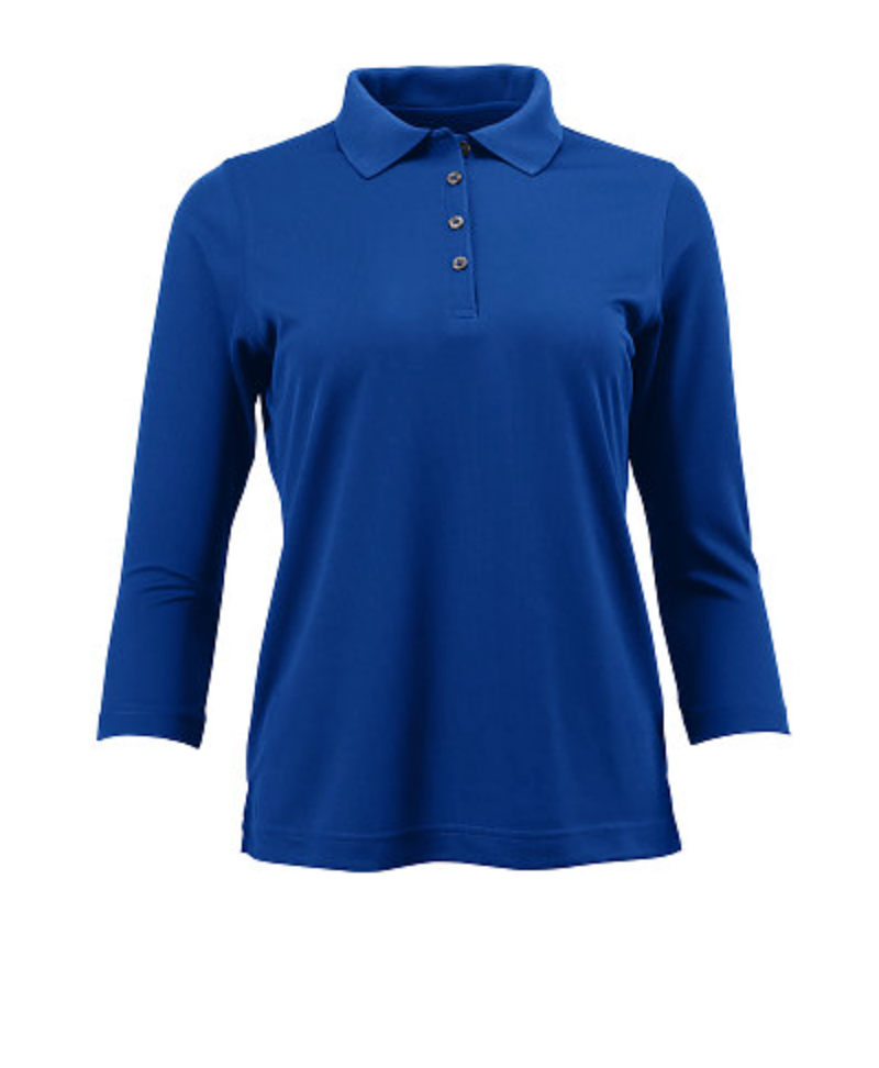 Paragon Palm Ladies’ Mini Mesh 3/4 Sleeve Performance Polo
