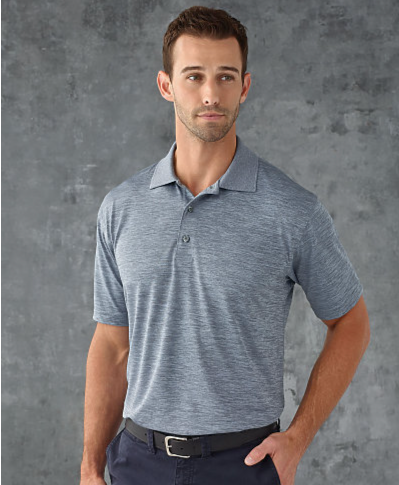 Paragon Dakota Adult Striated Heather Performance Polo