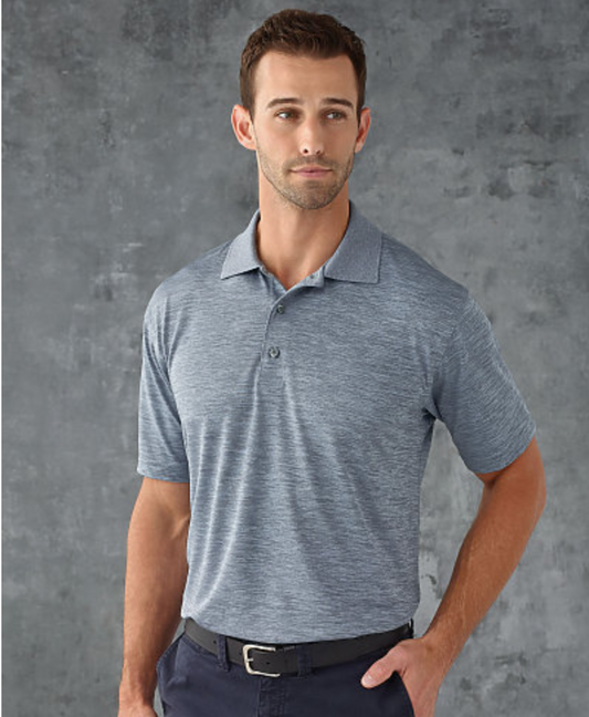 Paragon Dakota Adult Striated Heather Performance Polo