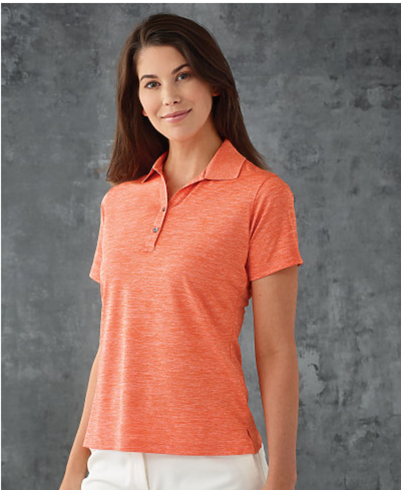 Paragon Dakota Ladies’ Striated Heather Performance Polo