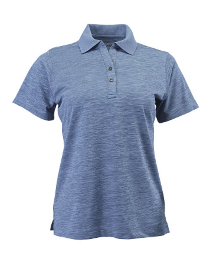Paragon Dakota Ladies’ Striated Heather Performance Polo