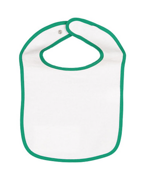 Rabbit Skins Infant Contrast Trim Terry Bib