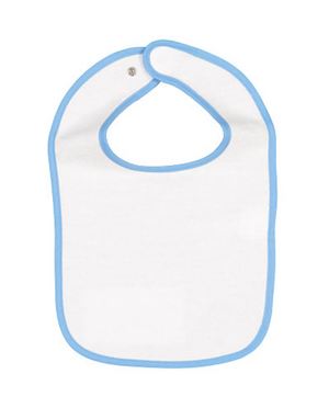 Rabbit Skins Infant Contrast Trim Terry Bib