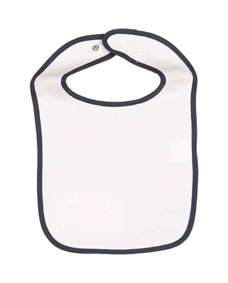 Rabbit Skins Infant Contrast Trim Terry Bib