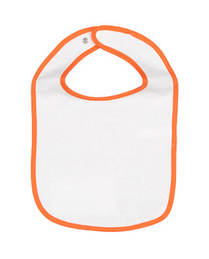 Rabbit Skins Infant Contrast Trim Terry Bib