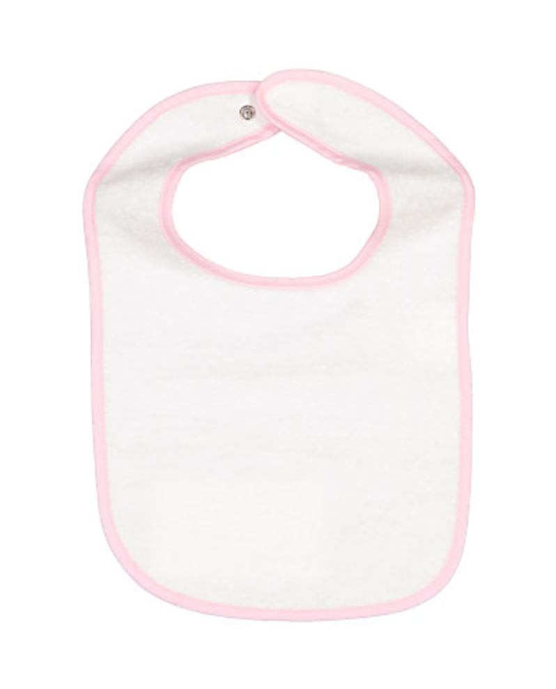 Rabbit Skins Infant Contrast Trim Terry Bib