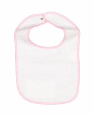 Rabbit Skins Infant Contrast Trim Terry Bib