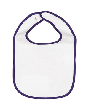 Rabbit Skins Infant Contrast Trim Terry Bib