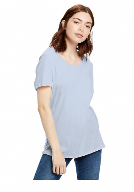 US Blanks Ladies' 4.5 oz. Short Sleeve Garment-Dyed Jersey Crew