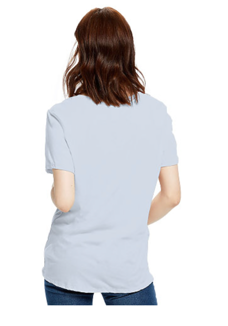 US Blanks Ladies' 4.5 oz. Short Sleeve Garment-Dyed Jersey Crew
