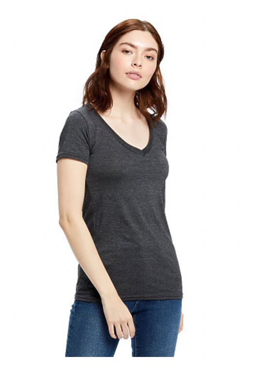 US Blanks Ladies' Short Sleeve V-Neck Tee